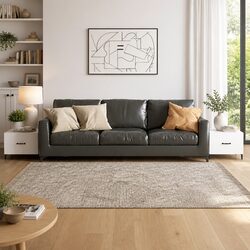 Set of 2 High Gloss White Coffee Tables with Metal Legs