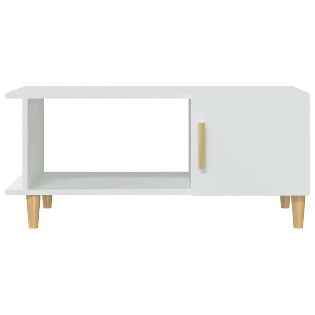 Coffee Table White Engineered Wood 90 x 50 x 40 cm