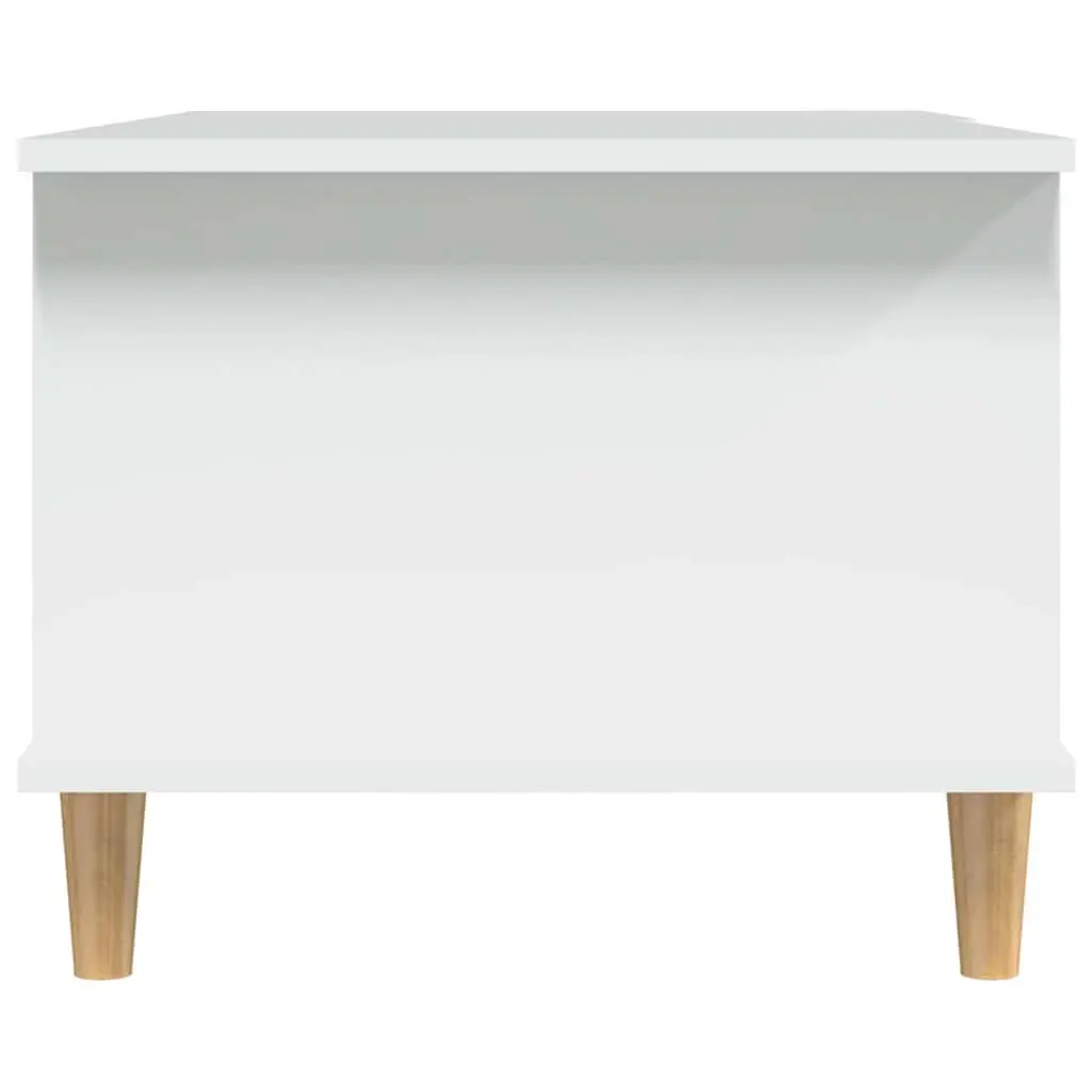 Coffee Table White Engineered Wood 90 x 50 x 40 cm