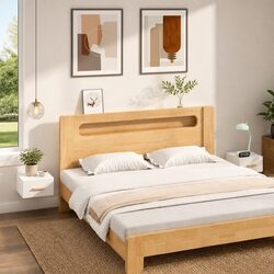 Floating Nightstands Set of 2 for Organised Storage