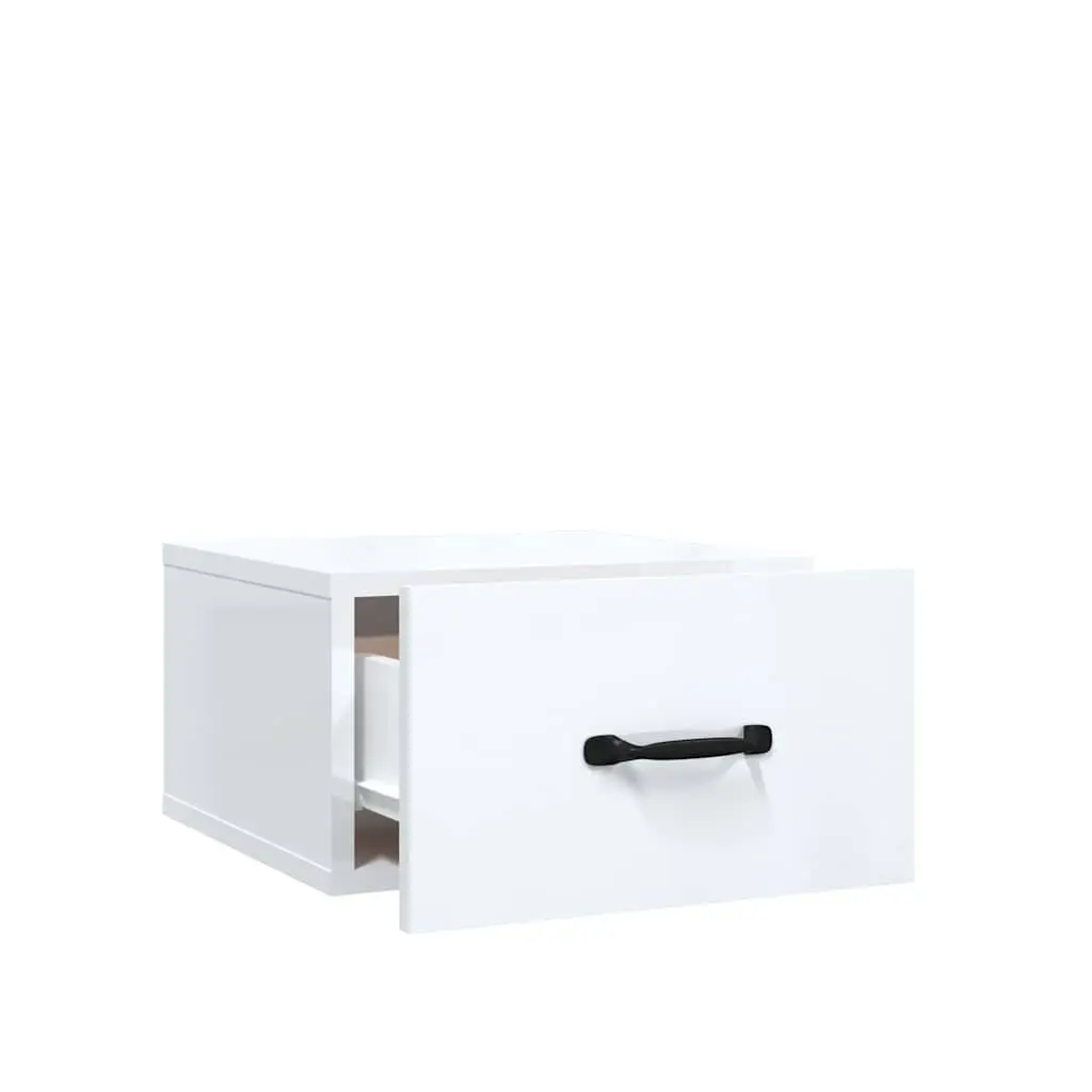 Wall-mounted Bedside Cabinets White Floating Night Stands 35 x 35 x 20 cm Engineered Wood