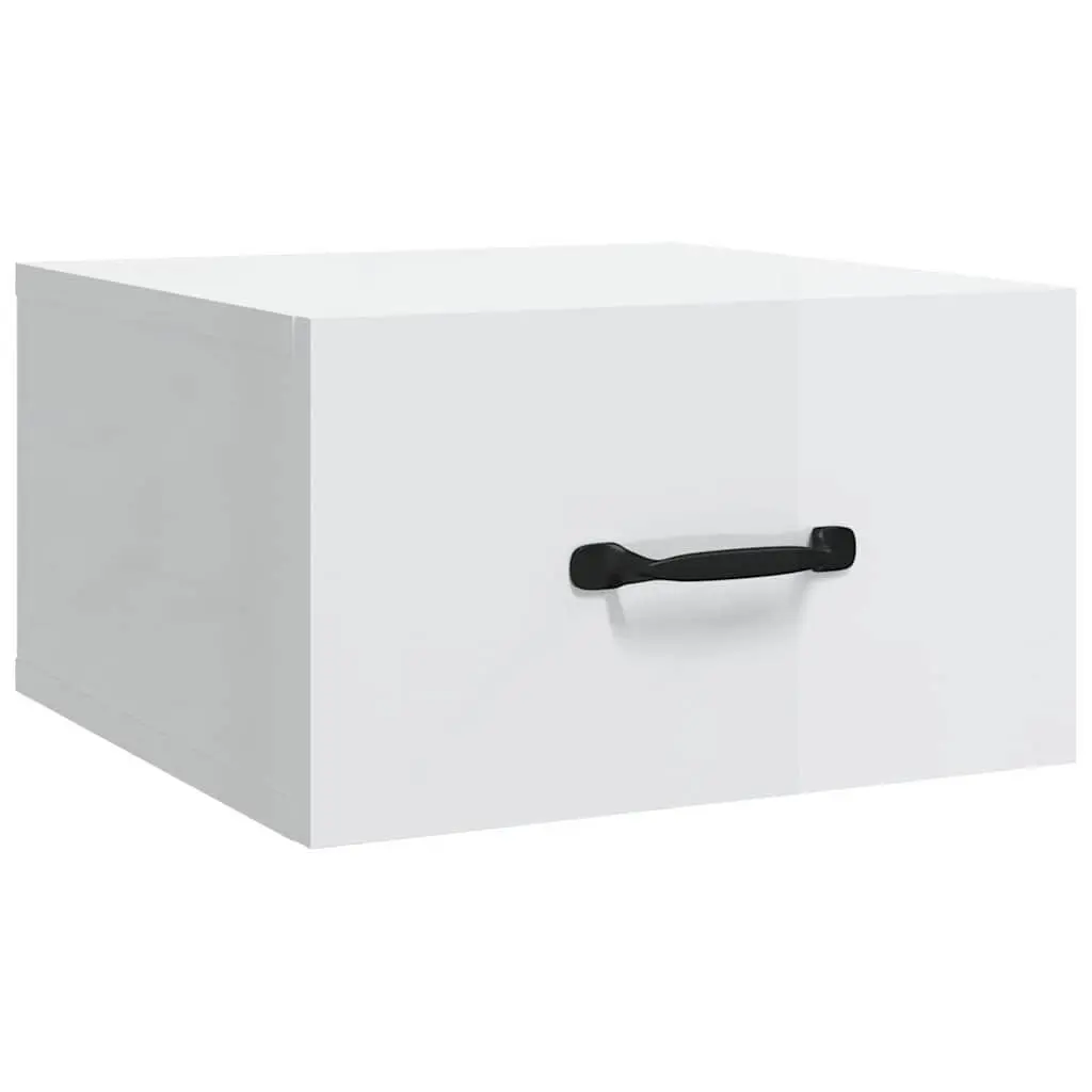Wall-mounted Bedside Cabinets White Floating Night Stands 35 x 35 x 20 cm Engineered Wood