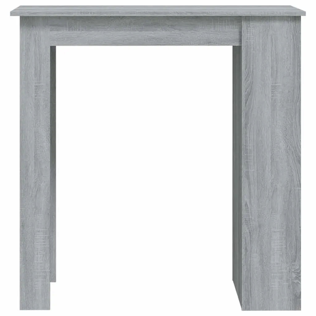 Grey Sonoma Bar Table with 3 Storage Racks
