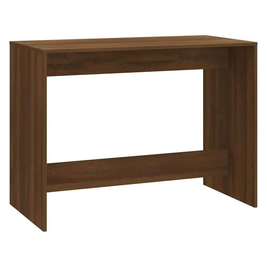 3 Piece Dining Set with Brown Oak Engineered Wood