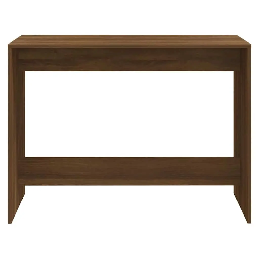 3 Piece Dining Set with Brown Oak Engineered Wood