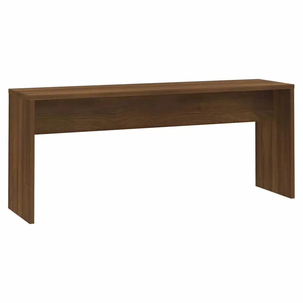 3 Piece Dining Set with Brown Oak Engineered Wood