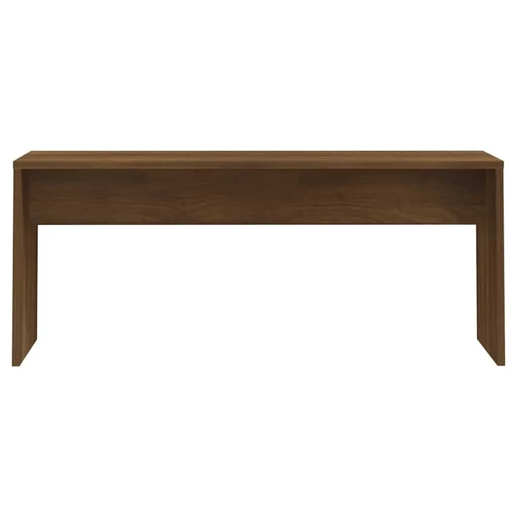 3 Piece Dining Set with Brown Oak Engineered Wood