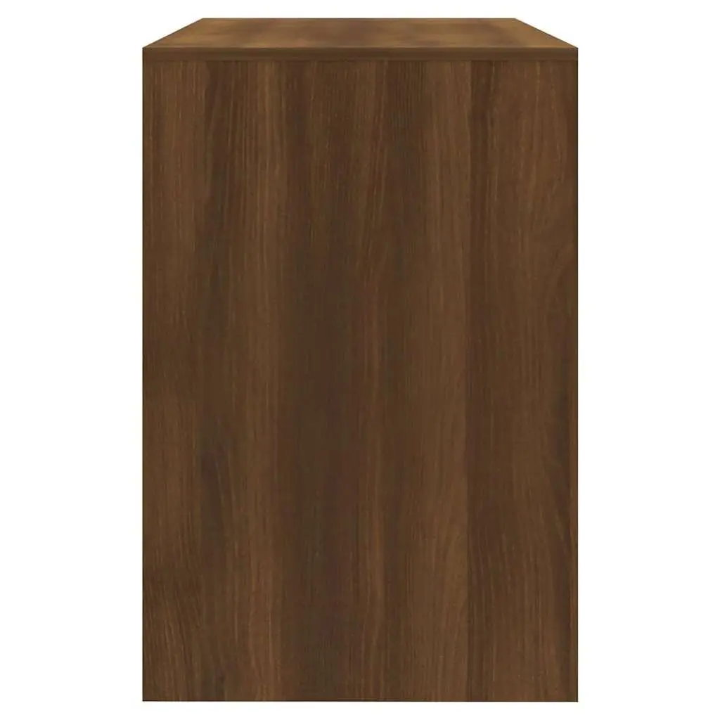 3 Piece Dining Set with Brown Oak Engineered Wood