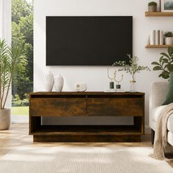 Brown TV Cabinet for Living Room 102x41x44 cm