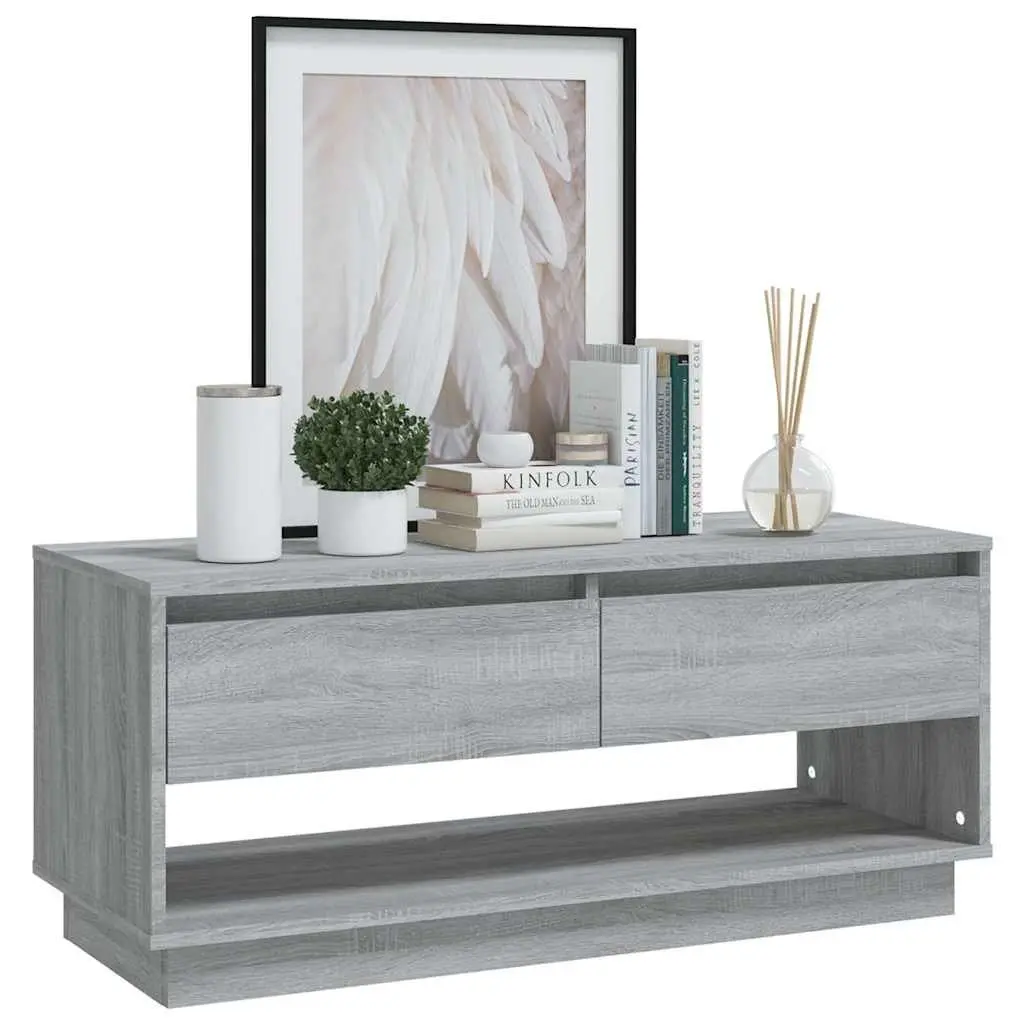 Grey Sonoma Engineered Wood TV Cabinet
