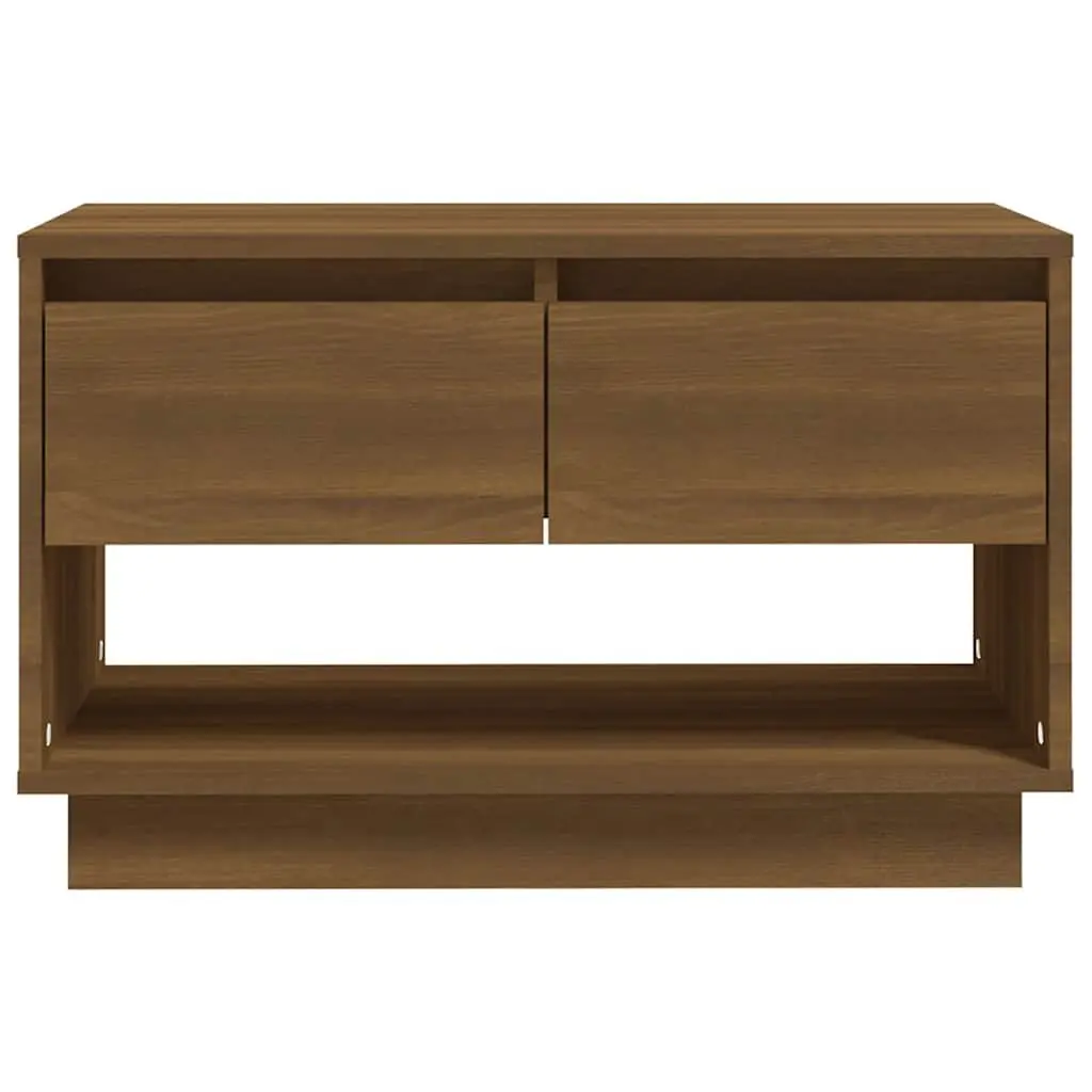 TV Cabinet Brown Oak 70W x 41D x 44H cm Engineered Wood