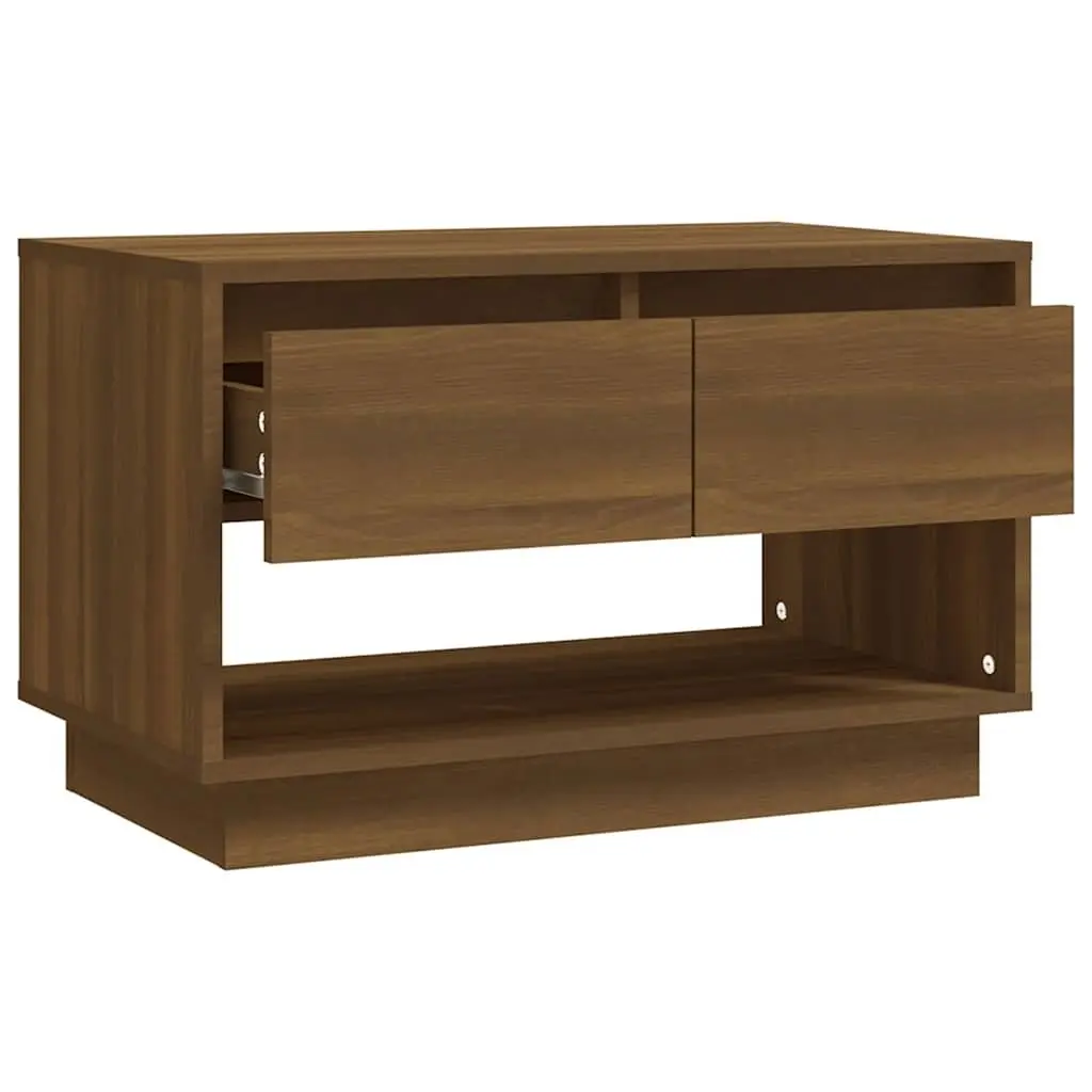 TV Cabinet Brown Oak 70W x 41D x 44H cm Engineered Wood