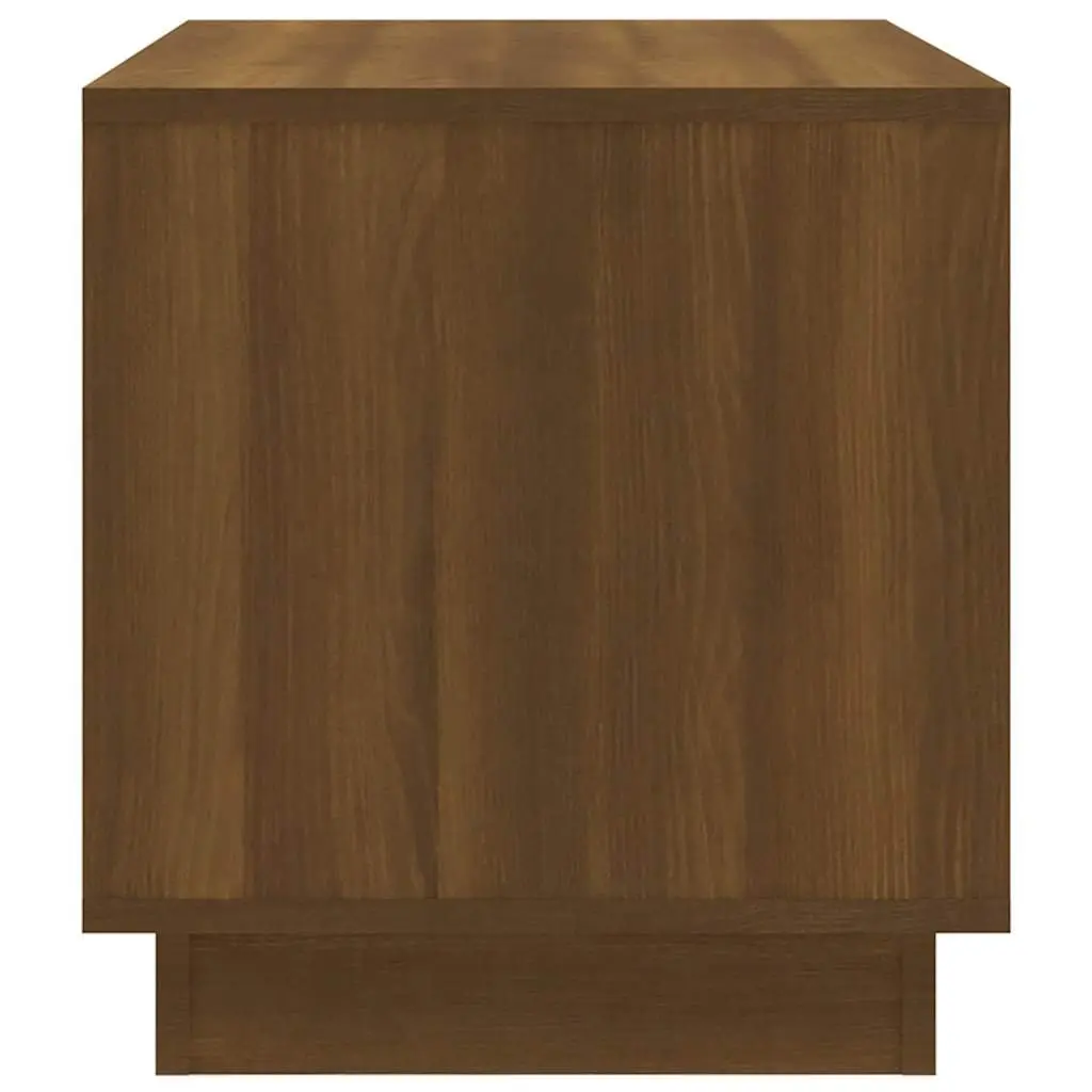 TV Cabinet Brown Oak 70W x 41D x 44H cm Engineered Wood