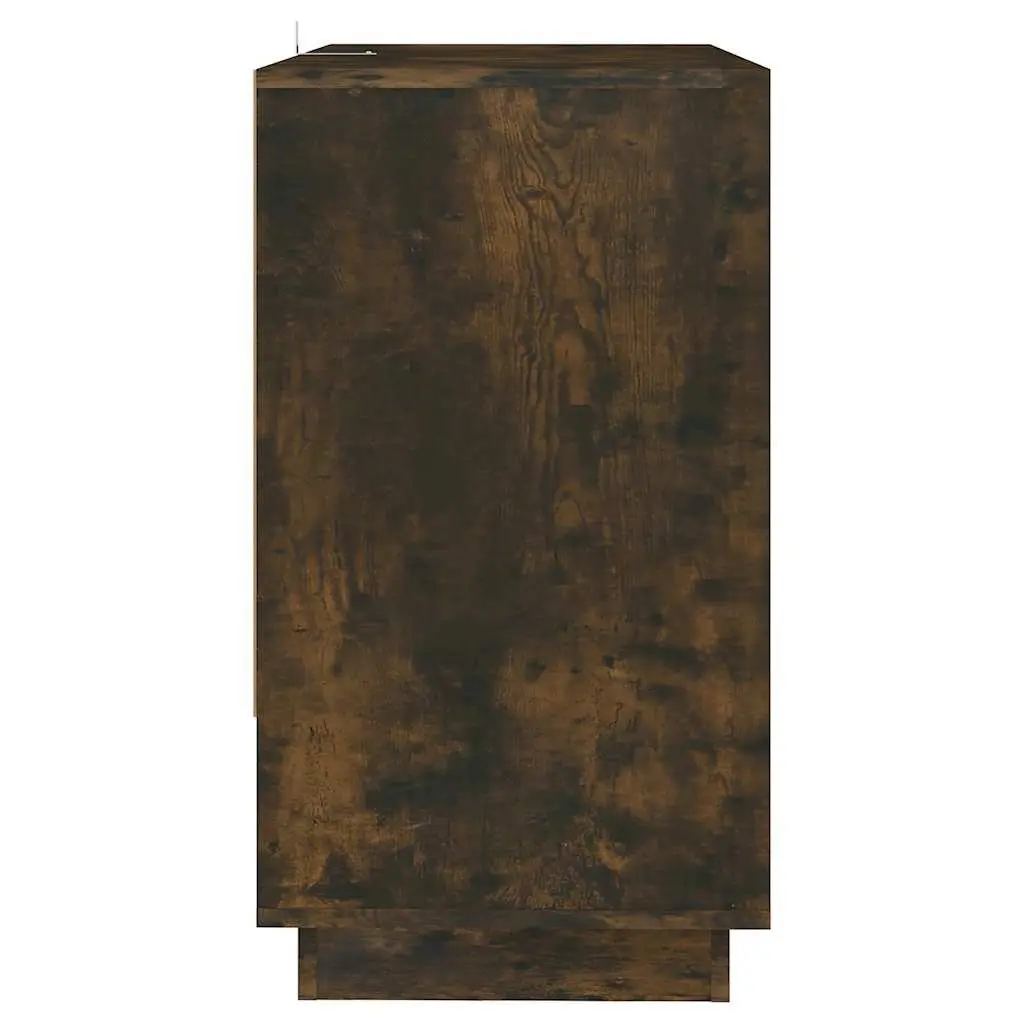 Sideboard Storage Cabinet Brown Engineered Wood Minimalist Design Home Furniture
