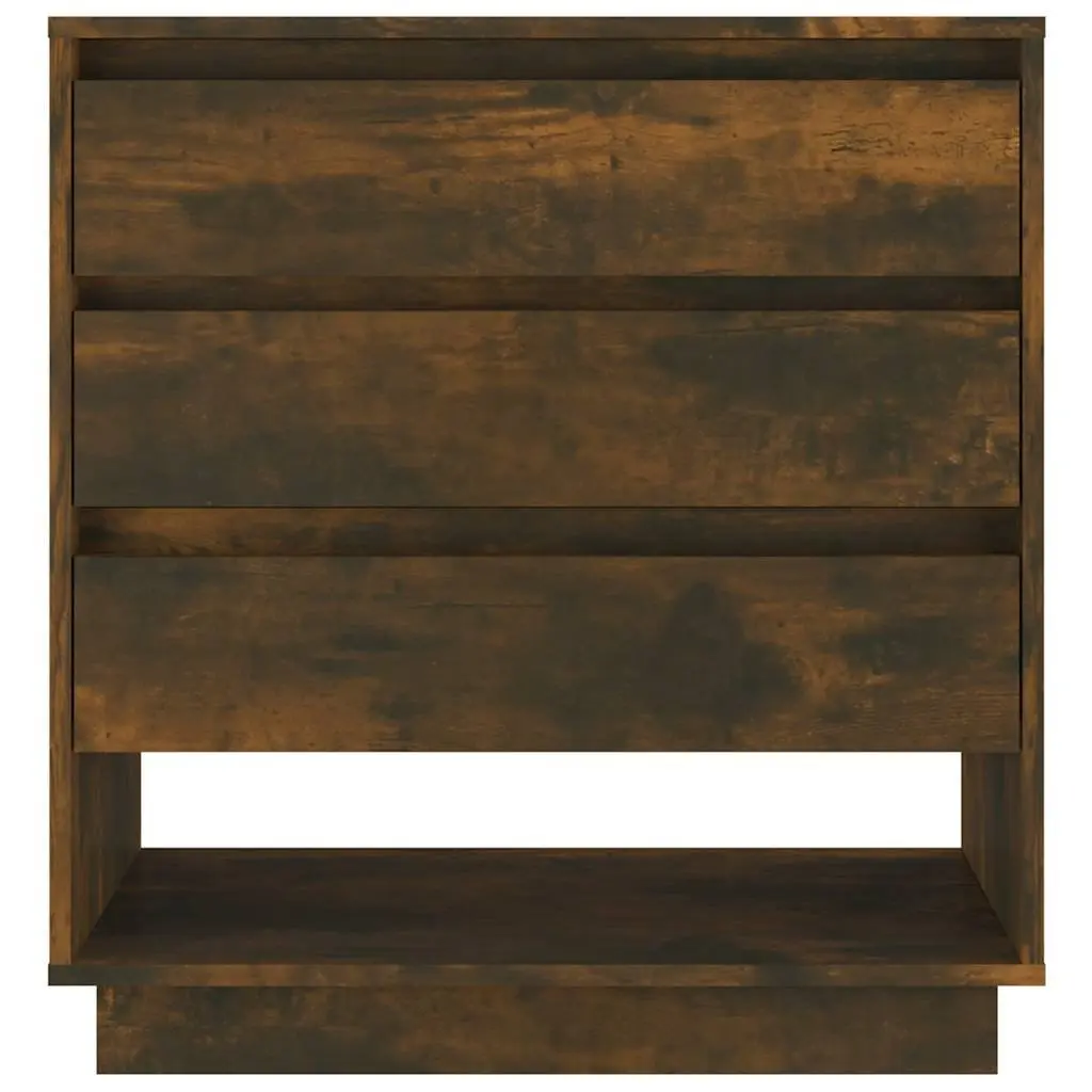 Sideboard Brown Engineered Wood 3 Drawers 1 Compartment