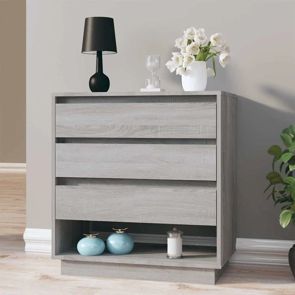 Sideboard Grey Sonoma Storage Cabinet 70 x 41 x 75 cm Engineered Wood