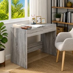 Grey Sonoma Office Desk with 2 Drawers for Storage
