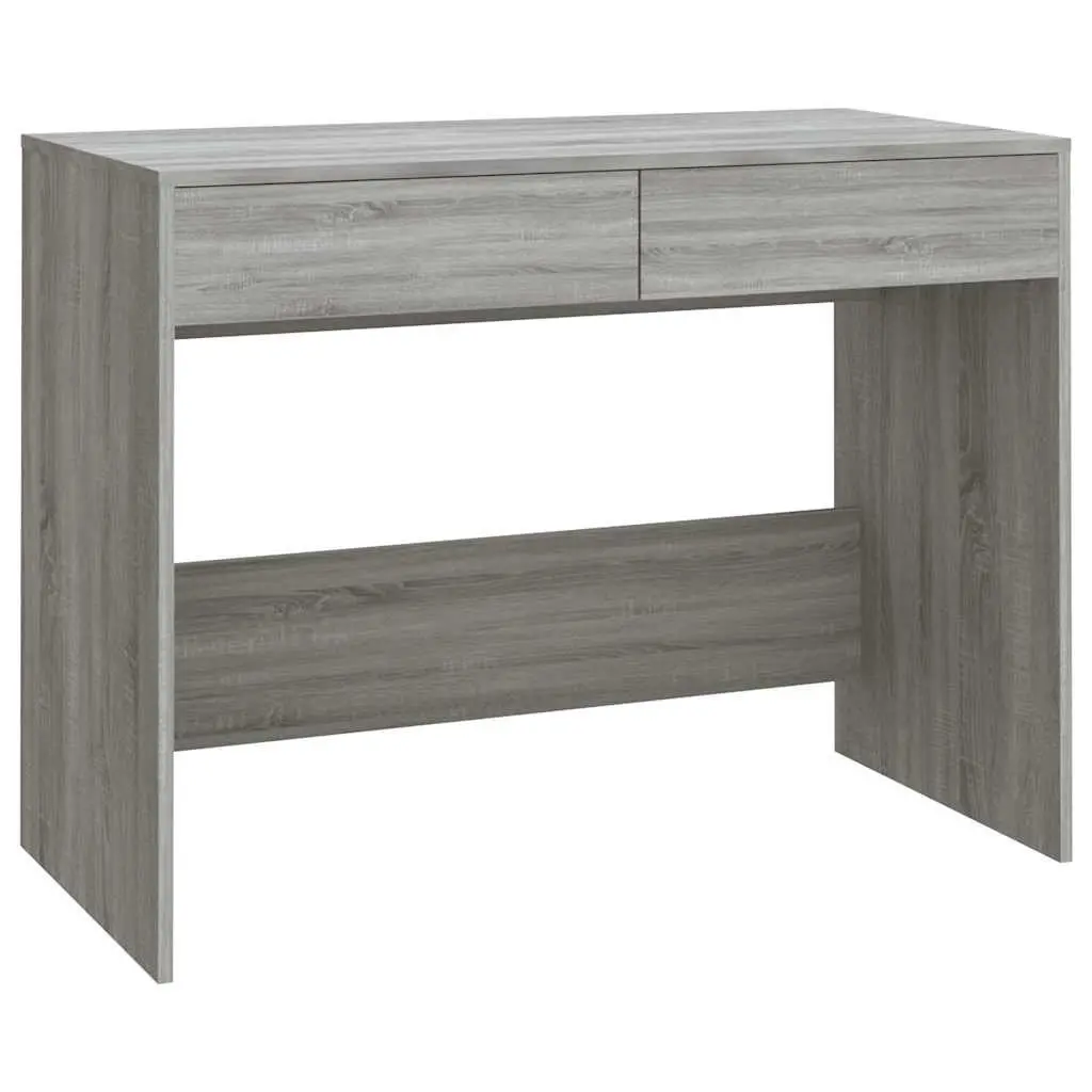 Grey Sonoma Office Desk with 2 Drawers for Storage