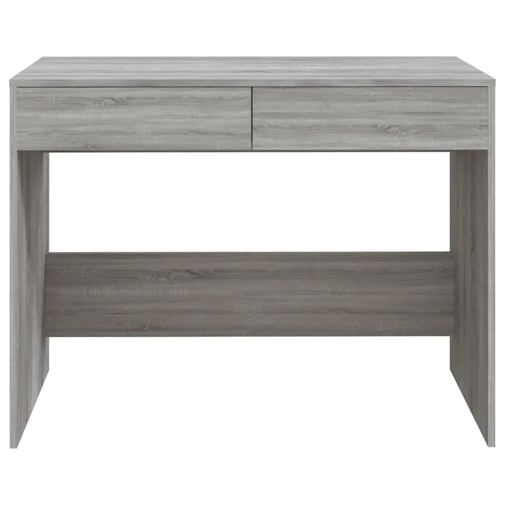 Grey Sonoma Office Desk with 2 Drawers for Storage