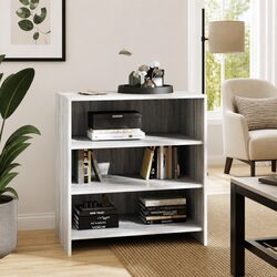 Elegant Grey Sideboard Storage Cabinet with 3 Shelves