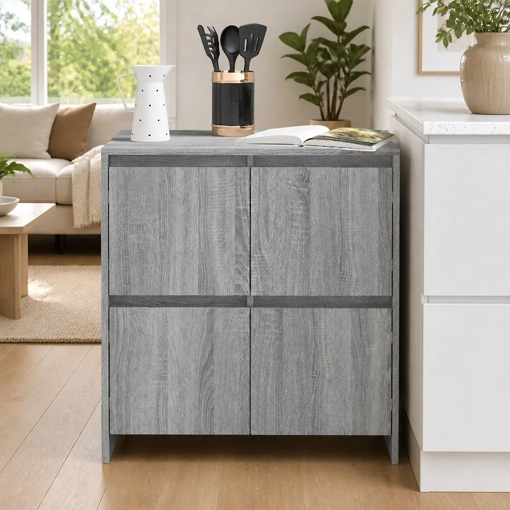 Sideboard Grey Sonoma 70x41x75 cm Engineered Wood