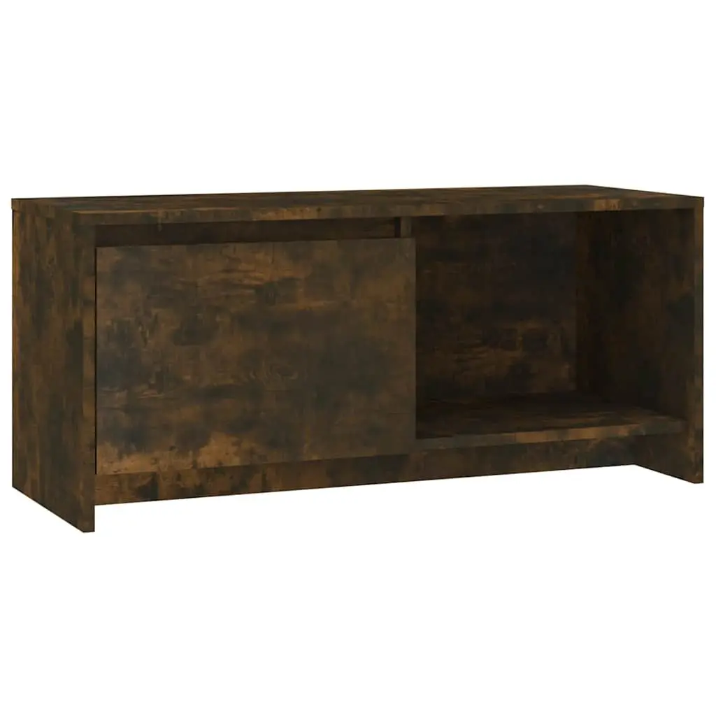 TV Cabinet Brown Lowboard Media Storage Unit 90x35x40cm Engineered Wood