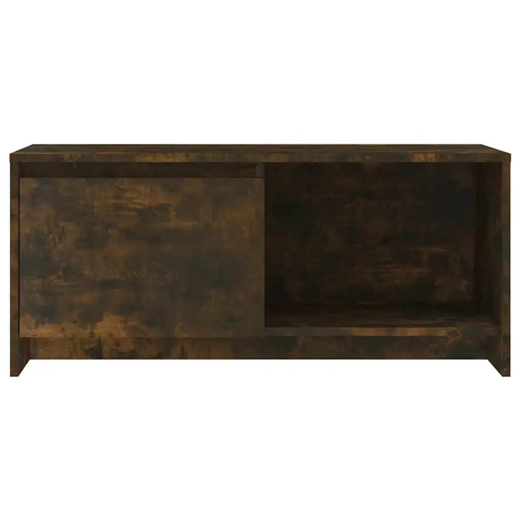 TV Cabinet Brown Lowboard Media Storage Unit 90x35x40cm Engineered Wood
