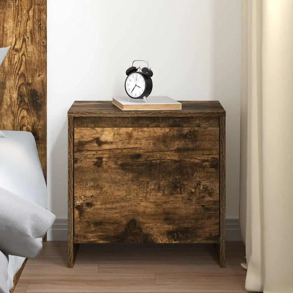Bedside Cabinet Brown 45 x 34 x 44.5 cm Engineered Wood