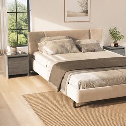Elegant Grey Sonoma Bedside Cabinet Set for Bedrooms