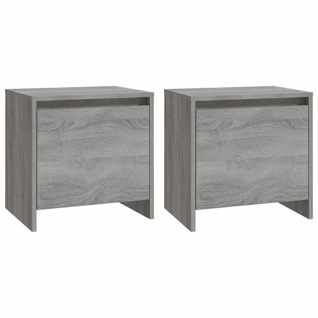 Grey Sonoma Bedside Cabinet Set for Bedrooms