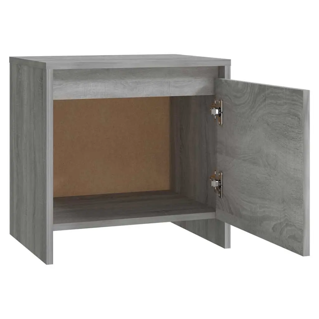 Grey Sonoma Bedside Cabinet Set for Bedrooms