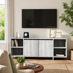 Grey TV Cabinet for Stylish Living Room Storage