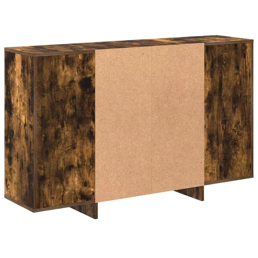 Sideboard with Shelves Brown Storage Cabinet Modern Design 120x30x75 cm