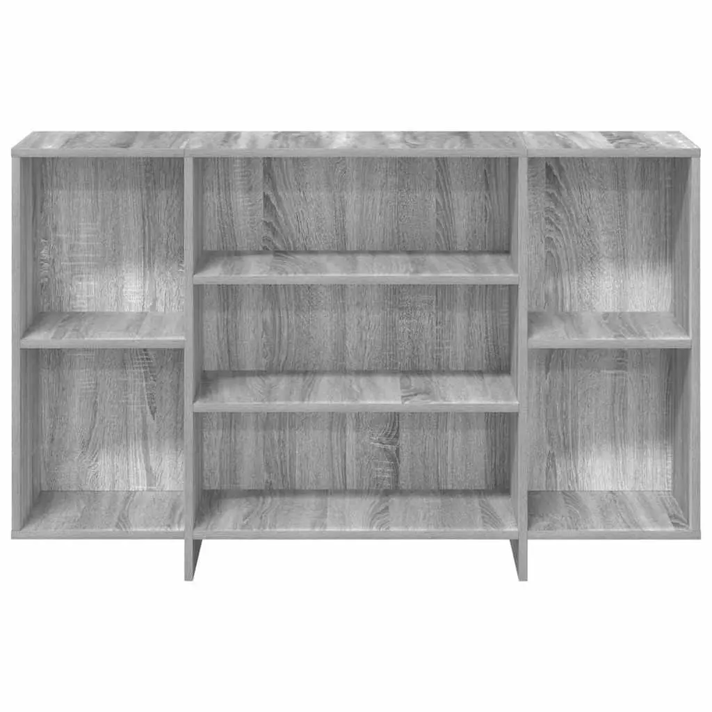 Sideboard Grey Sonoma Storage Cabinet with Shelves Engineered Wood 120W x 30D x 75H cm