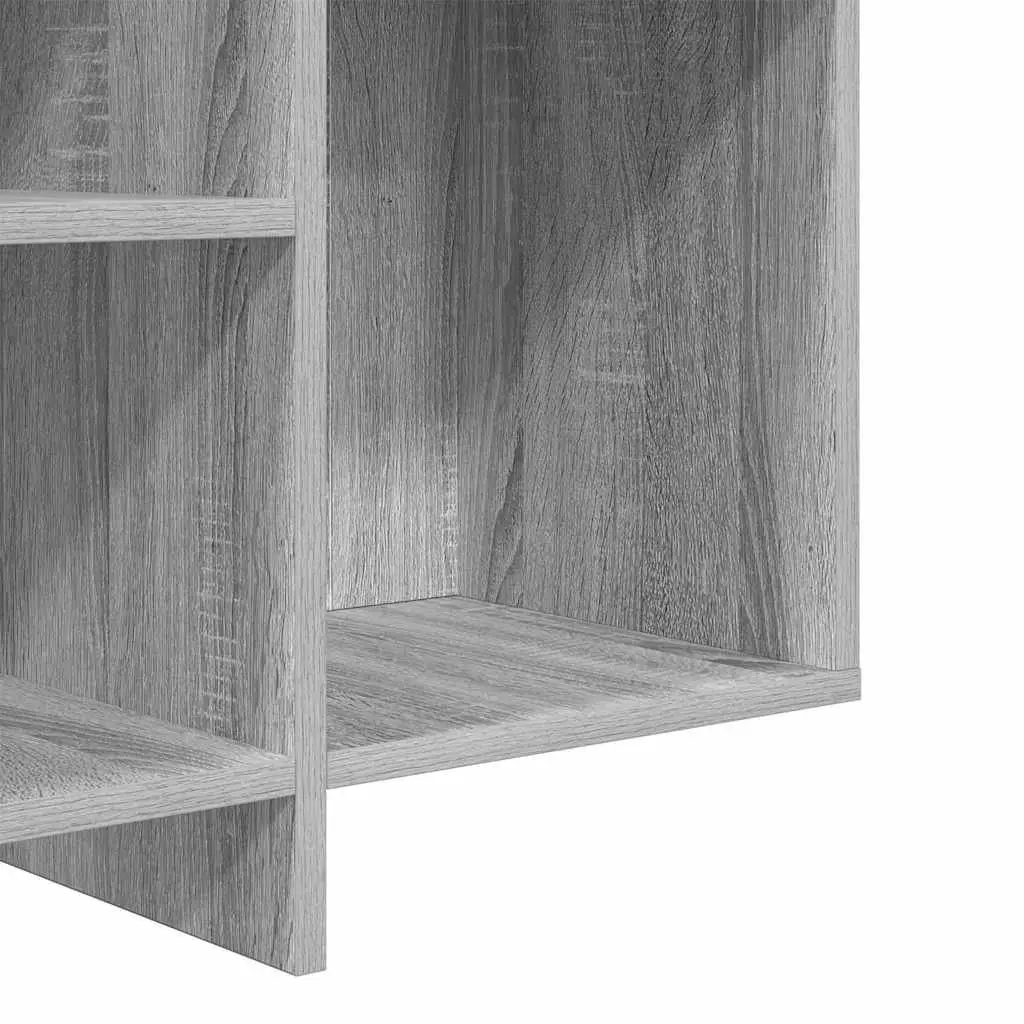 Sideboard Grey Sonoma Storage Cabinet with Shelves Engineered Wood 120W x 30D x 75H cm