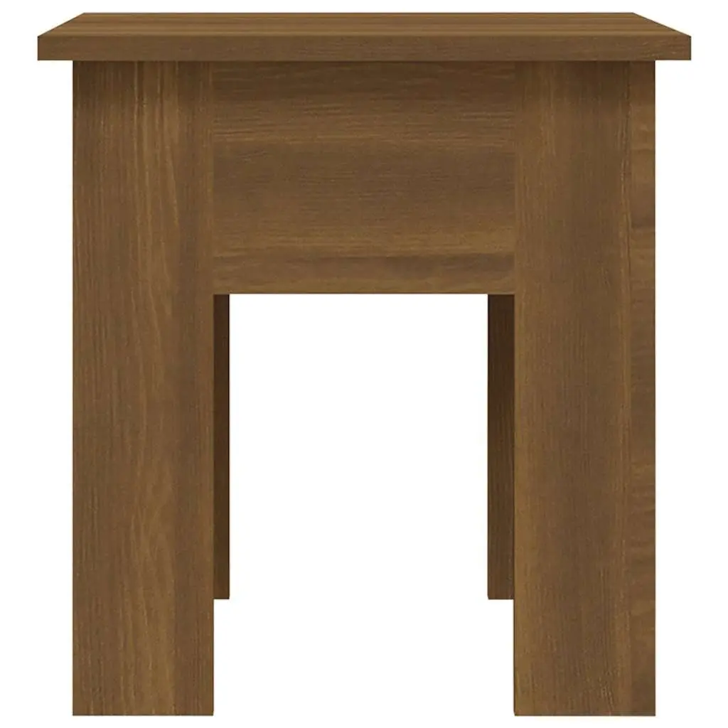 Coffee Table Brown Oak Modern Design Living Room Accent Furniture 40x40x42cm