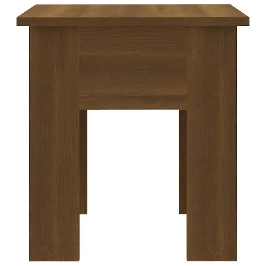 Coffee Table Brown Oak Modern Design Living Room Accent Furniture 40x40x42cm