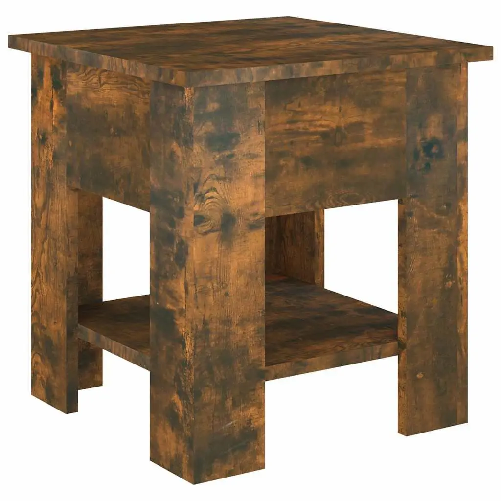Coffee Table with Storage Shelf Modern Design Living Room Accent Brown Wood