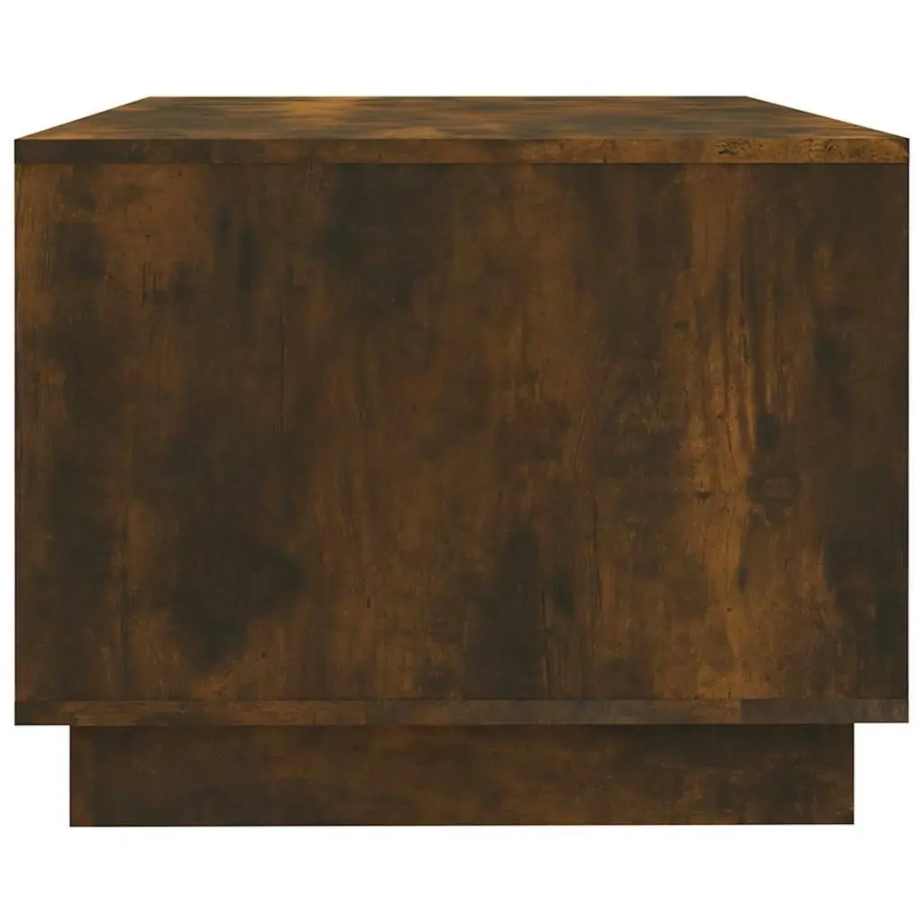 Brown Modern Coffee Table with Storage Shelves