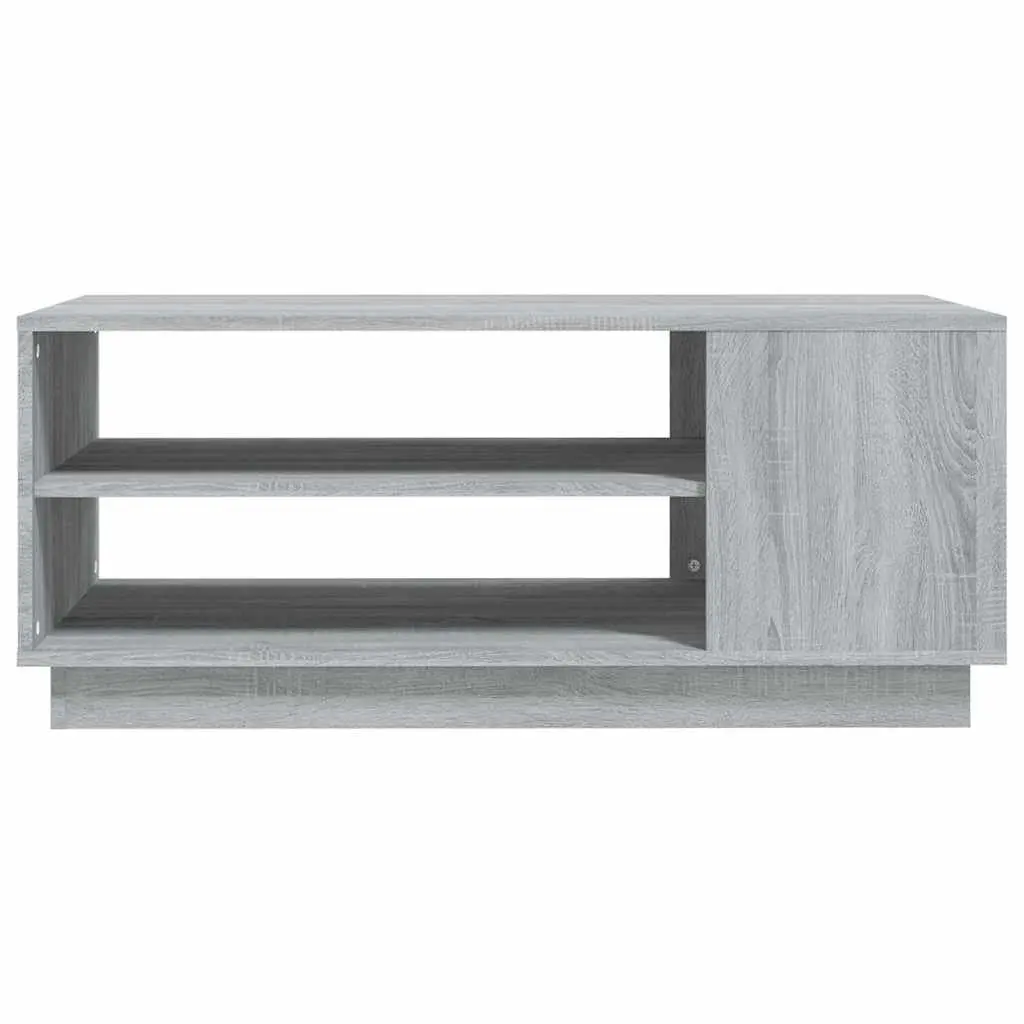 Grey Sonoma Coffee Table with Storage Shelves