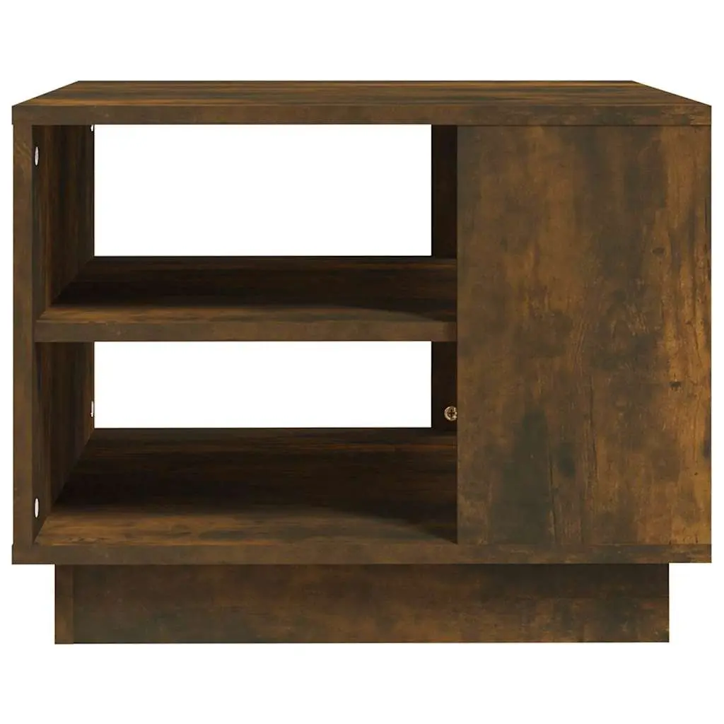 Coffee Table Brown Modern 55W x 55D x 43H cm Engineered Wood