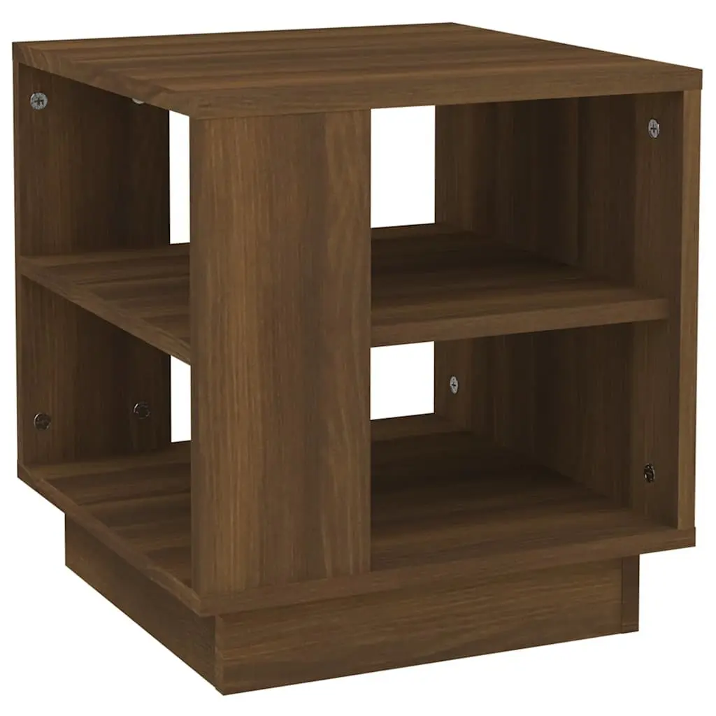 Coffee Table Modern Brown Engineered Wood 40 x 40 x 43 cm