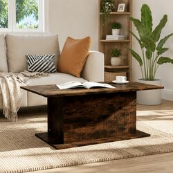 Brown Engineered Wood Coffee Table for Living Rooms
