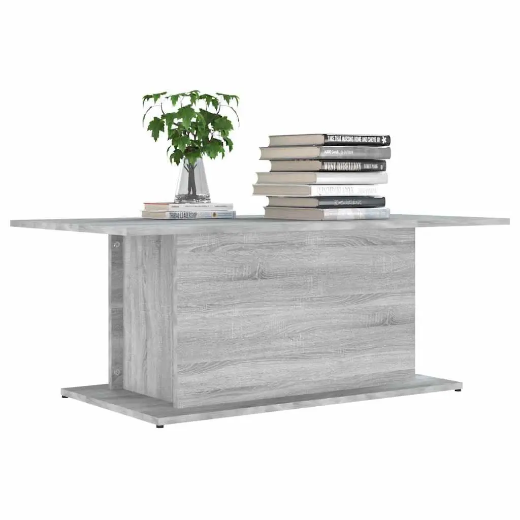 Coffee Table Grey Sonoma Engineered Wood 102 x 55.5 x 40 cm