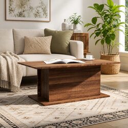 Brown Oak Coffee Table for Cozy Living Spaces