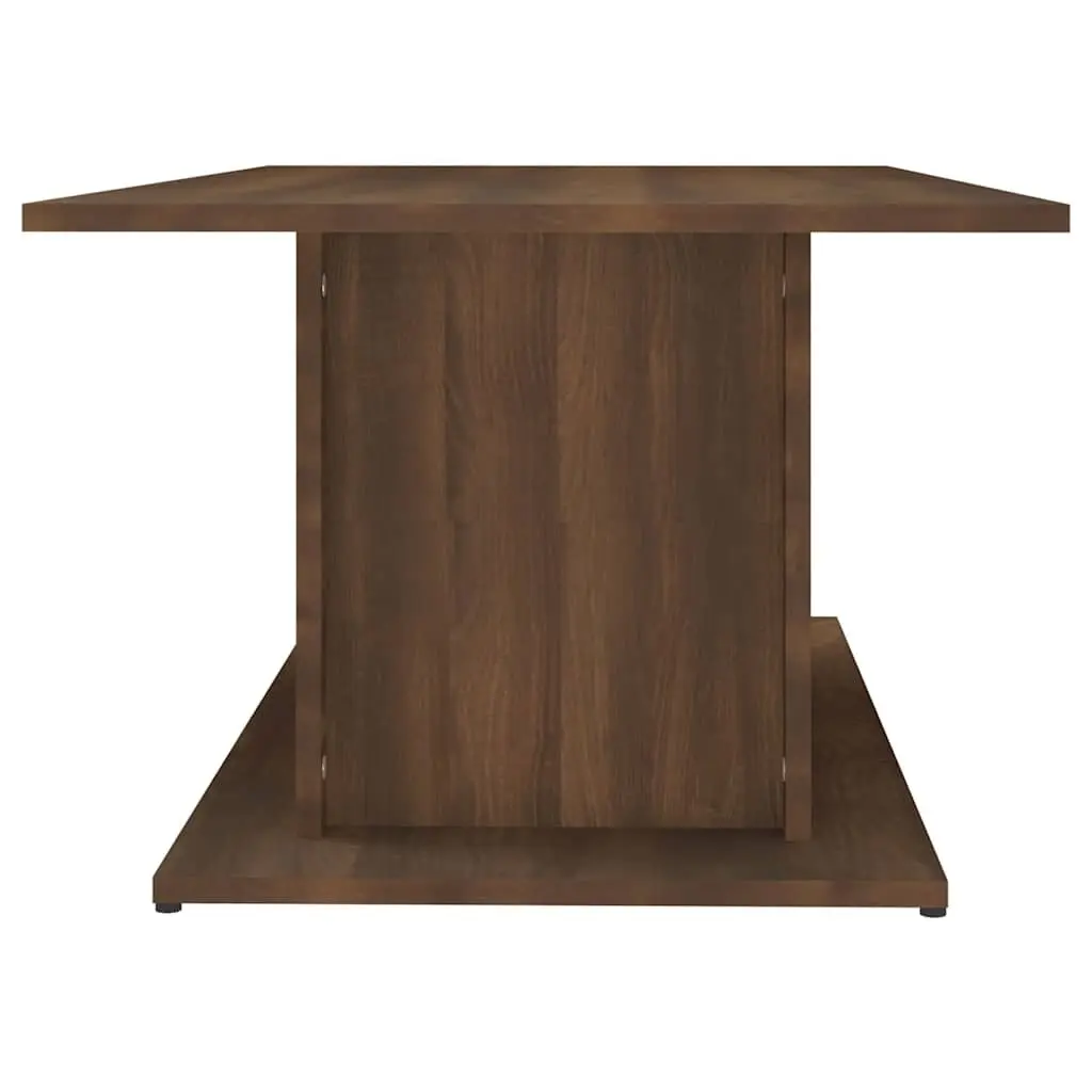 Coffee Table Brown Oak Engineered Wood 102 x 55.5 x 40 cm
