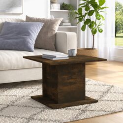 Smoked Oak Brown Coffee Table for Modern Living Rooms