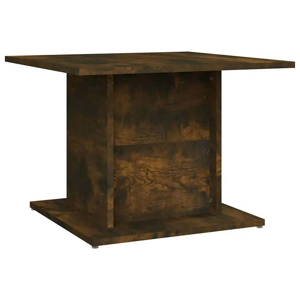 Coffee Table Smoked Oak Brown 55.5 x 55.5 x 40 cm Engineered Wood