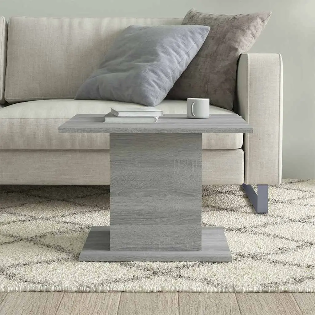 Coffee Table Grey Engineered Wood Living Room Side End Table