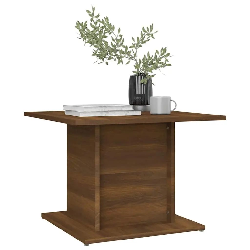 Coffee Table Brown Oak Engineered Wood Living Room Accent Furniture